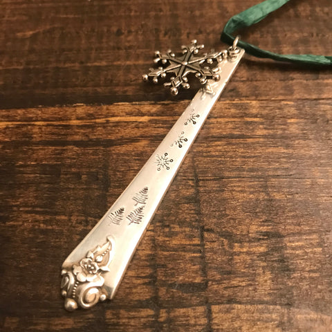 Ornaments - Stamped Flatware - Snowflakes and Pine Trees