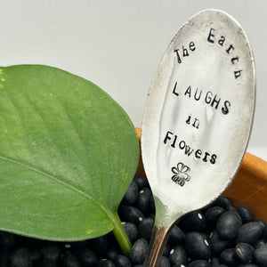 Plant Marker - The earth laughs in flowers