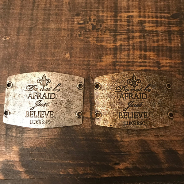 Bracelet - Lenny and Eva - Large Sentiment for Wide Leather Cuff Bracelet - CLEARANCE