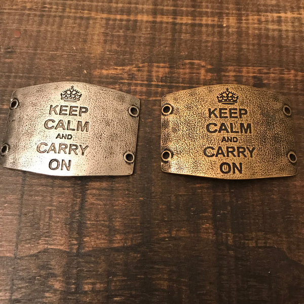 Bracelet - Lenny and Eva - Large Sentiment for Wide Leather Cuff Bracelet - CLEARANCE