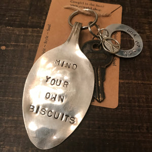 Keychain - Mind Your Own Biscuits