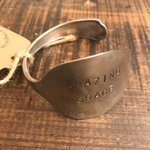 Bracelet - Vintage Spoon Bracelet - Amazing Grace - CLEARANCE