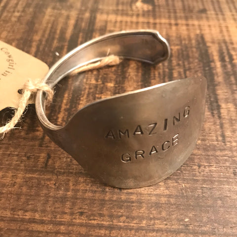 Bracelet - Vintage Spoon Bracelet - Amazing Grace - CLEARANCE
