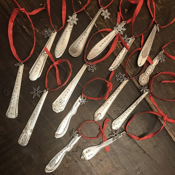 Ornaments - Stamped Flatware - No Peeking