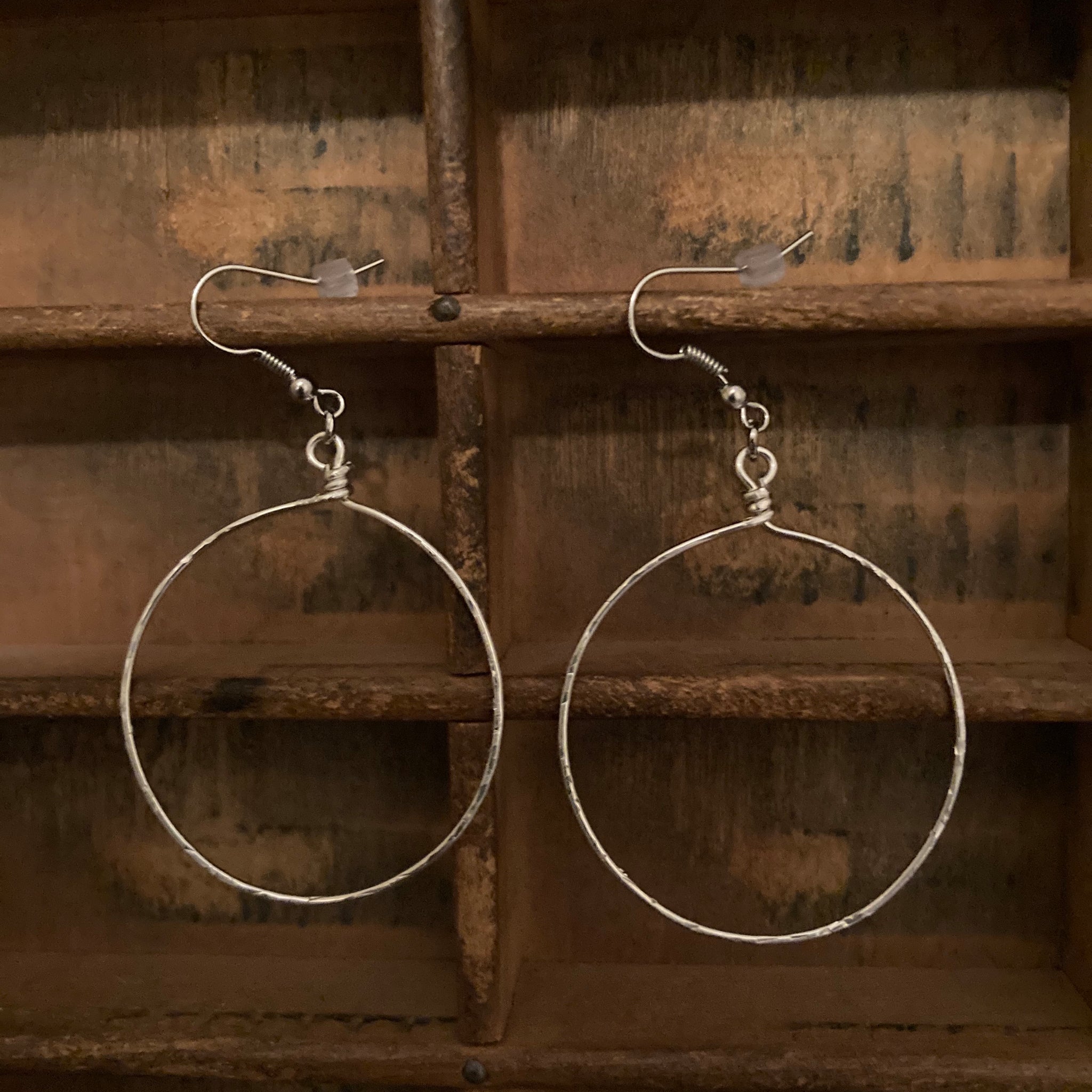 Earrings - Sterling Silver Hoops - Large