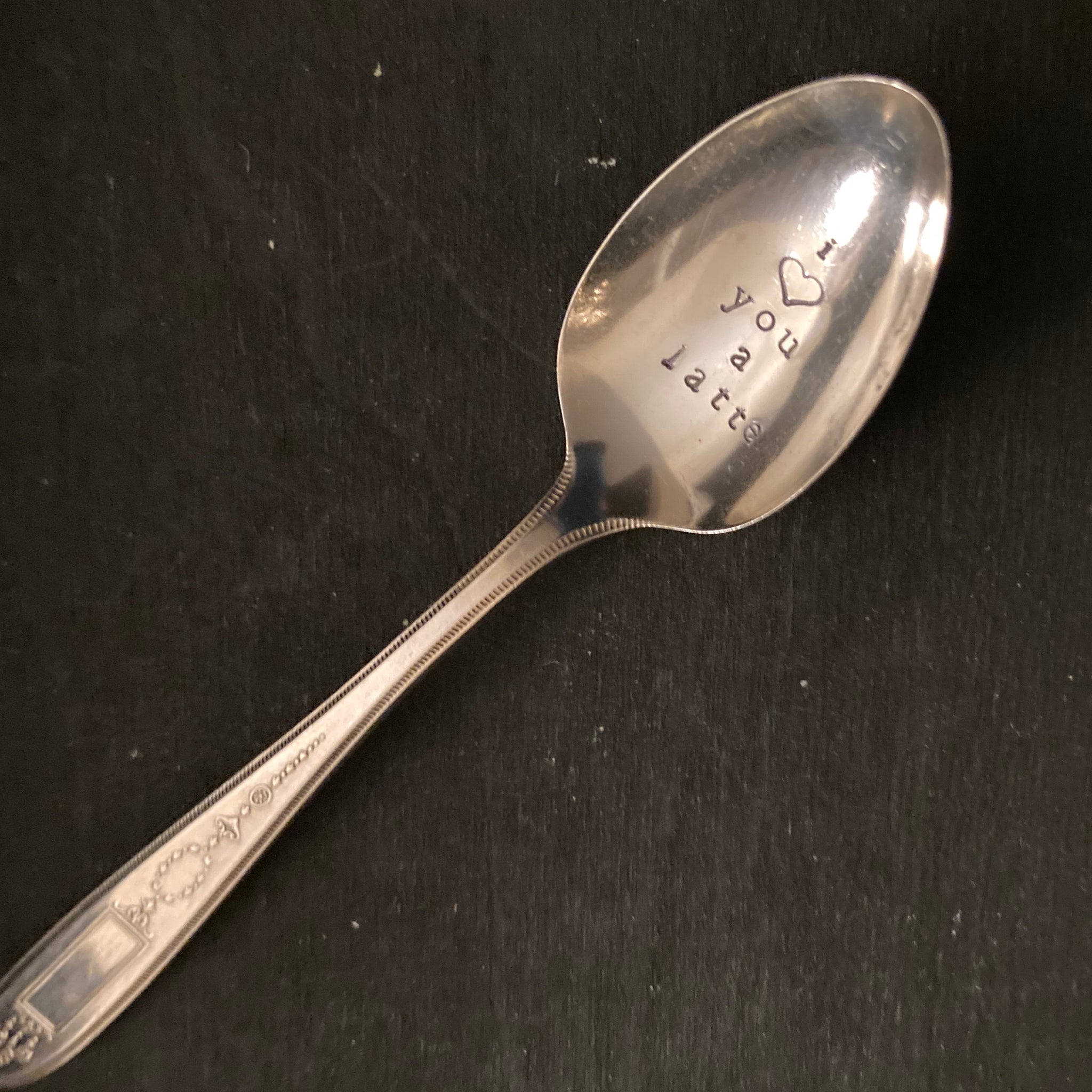 Vintage Teaspoon - I Love You a Latte