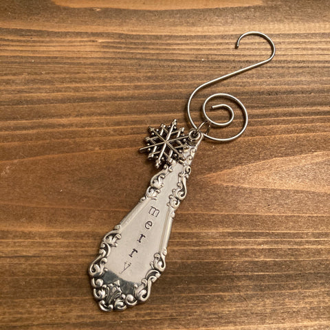 Ornaments - Stamped Flatware - Merry