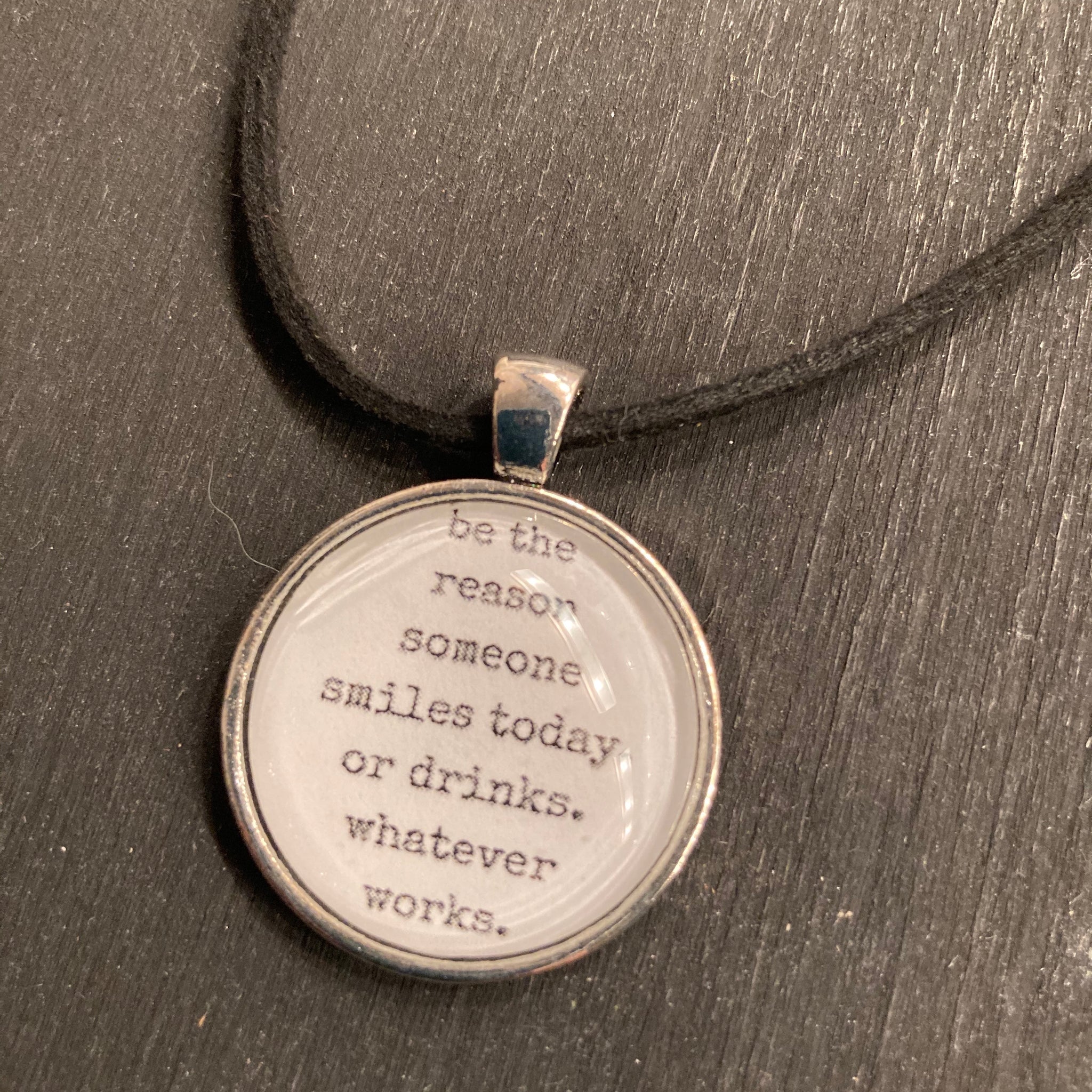 Necklace - Smiles or Drinks