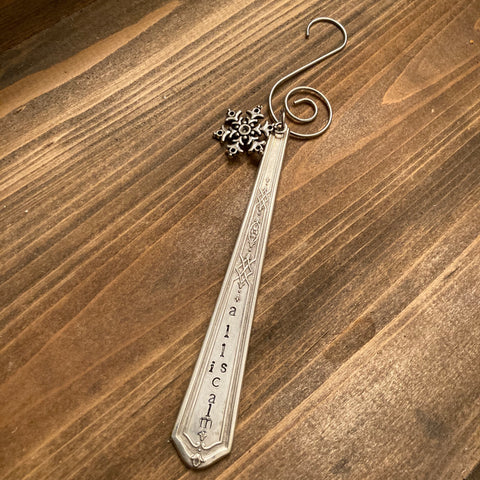 Ornaments - Stamped Flatware - All Is Calm